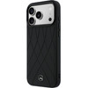 MERCEDES Case Leather With Crossed Lines Magsafe For Iphone 17 Pro Max Black - (MEHMP17X25PSECLK)