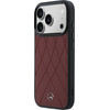 MERCEDES Case Leather With Crossed Lines Magsafe For Iphone 17 Pro Max Red - (MEHMP17X25PSECLR)
