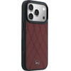 MERCEDES Case Leather With Crossed Lines Magsafe For Iphone 17 Pro Max Red - (MEHMP17X25PSECLR)