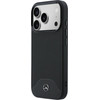 MERCEDES Case Leather Wood Effect And Curve Magsafe For Iphone 17 Pro Black - (MEHMP17L25PCBPWK)
