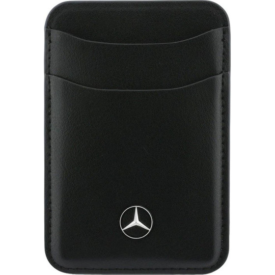 MERCEDES Magnetic Card Wallet Leather Black - (MECSMPUDCSK)