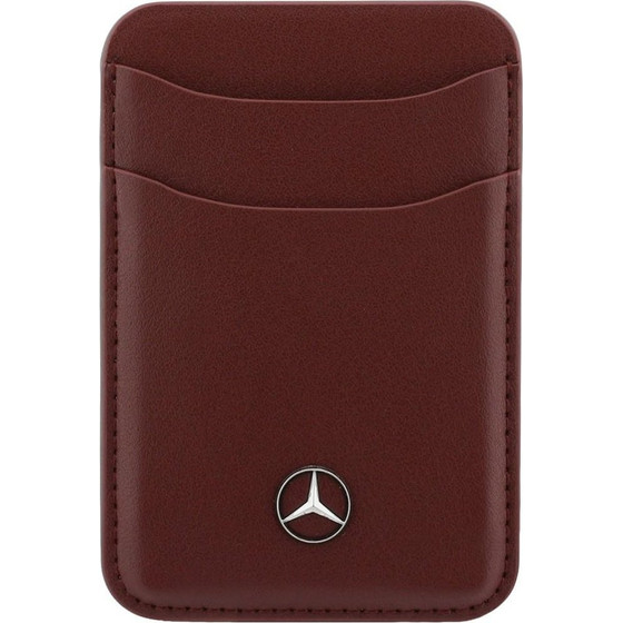 MERCEDES Portfel Magnetyczny Leather Czerwony - (MECSMPUDCSR)