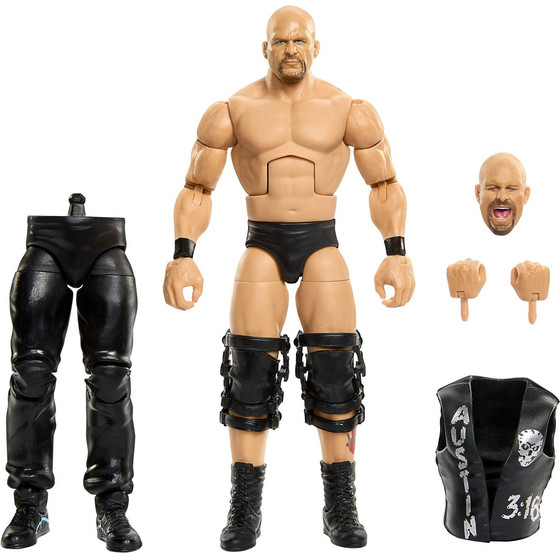 Mattel Wwe Elite Collection: Summerslam - Stone Cold Steve Action Figure (JHX79)