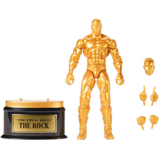 Mattel Wwe Elite Collection: The Rock Final Boss - Action Figure (JMP64)