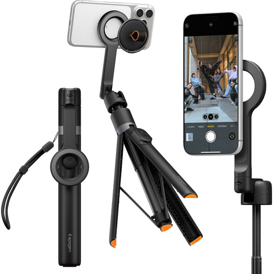 Spigen MagSafe Tripod Selfie Stick, black - (AMP11372)