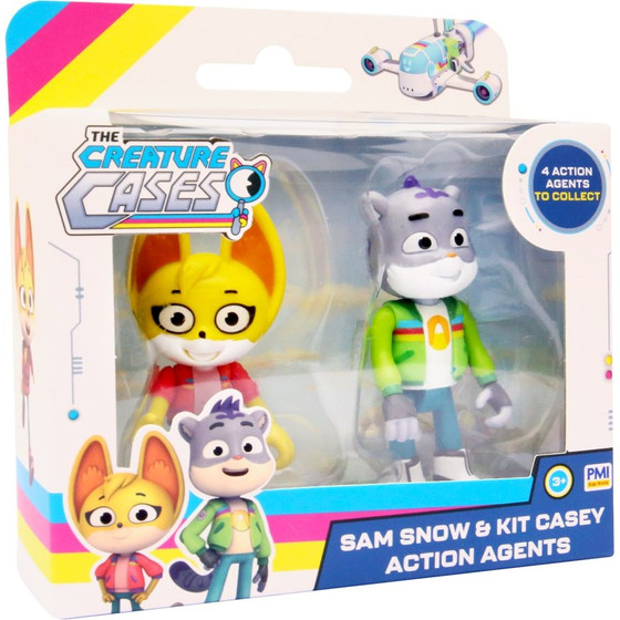 P.M.I. Kids World Creature Cases S1 Action Agents 7,5 Cm - 2 Pack (ASSORTMENT) - (CC3012)