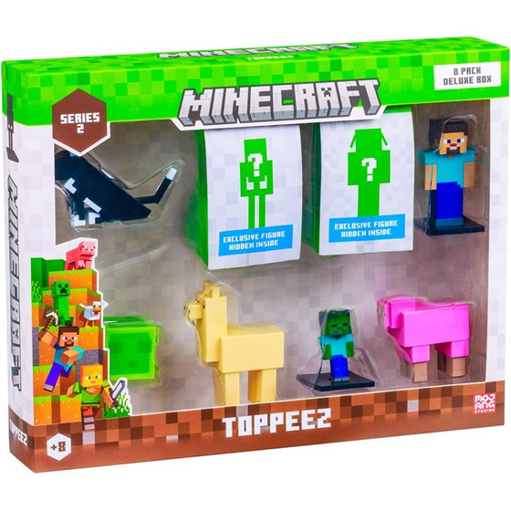 P.M.I. Kids World Minecraft S2 Figures - 8 Pack Deluxe Box (ASSORTMENT) - (MC2270)