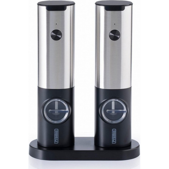 PROMIS Set Of Pepper And Salt Mills With Stand MP36X2 - (MP36DUO)