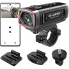 AKEEYO AKY-710S Sports Camera 4K Video Recorder For Motorcycle Handlebar - Black - (AKY-710S Motorcycle Version)