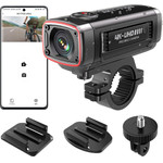 AKEEYO AKY-710S Sports Camera 4K Video Recorder For Motorcycle Handlebar - Black - (AKY-710S Motorcycle Version)