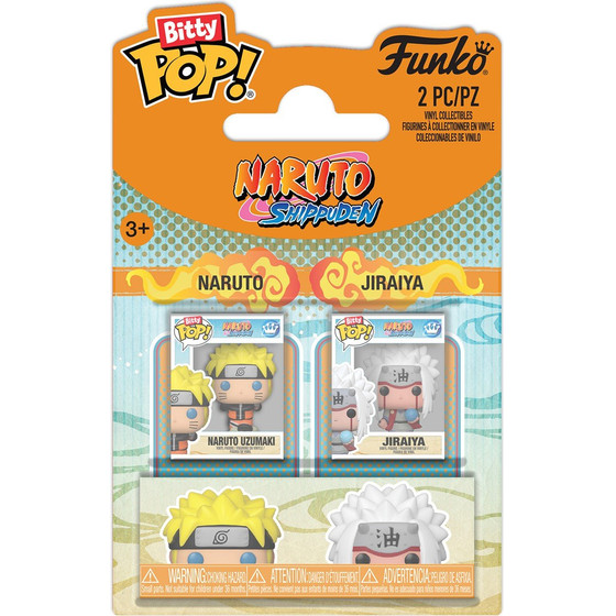 Funko Bitty Pop! 2-Pack: Naruto Shippuden - Naruto & Jiraiya Vinyl Figures