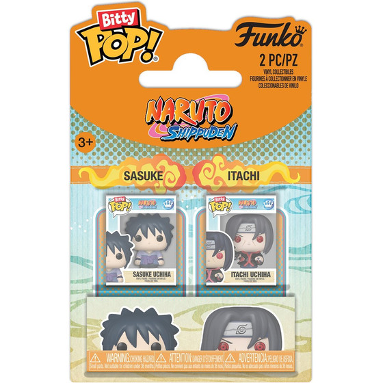 Funko Bitty Pop! 2-Pack: Naruto Shippuden - Sasuke & Itachi Vinyl Figures