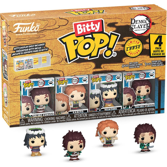Funko Bitty Pop! 4-Pack: Demon Slayer - Tanjiro Kamado - Sabito - Makomo* (Mystery) Vinyl Figures