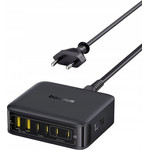 Baseus Desktop Charger Enerfill FH21, 120W, 3.25A, 2 x USB-A - 4 x USB-C, Black