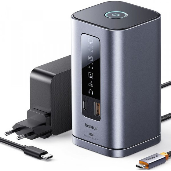 Baseus USB-C Hub SpaceMate, 11in1, Grey B0112701