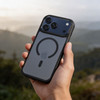 FORCELL Case For Iphone 16 F-Protect Smoke Hybrid Premium Compatible With Magsafe black
