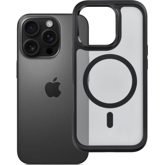 FORCELL Case For Iphone 16 Pro F-Protect Smoke Hybrid Premium Compatible With Magsafe black