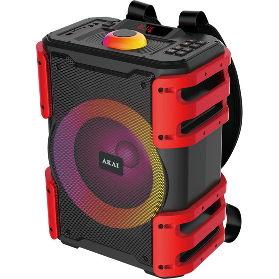 Akai - ������ ����� 25W Rms �� Rgb LED, FM, USB/Tf & ������ ���������� (Karaoke) - (ABTS-V25)