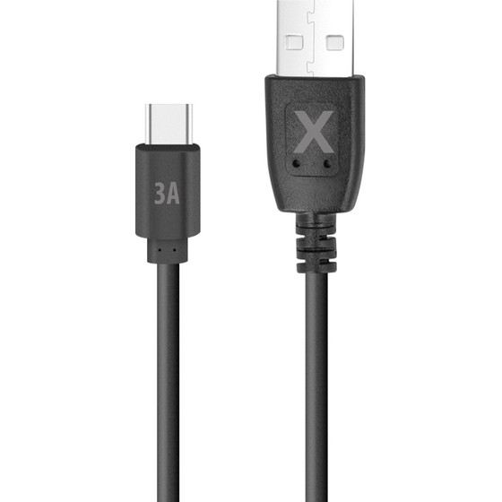 Maxlife Cable Usb - USB-C 2,0 m 3A black