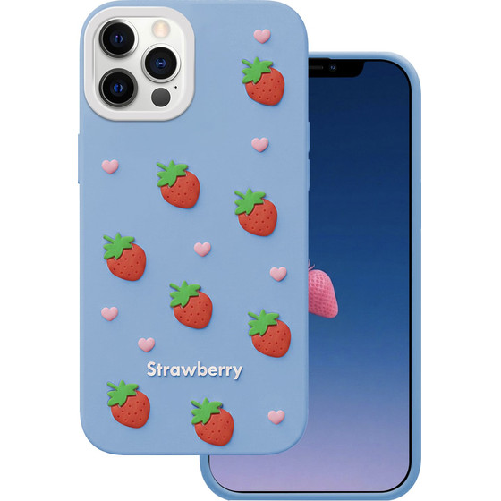 TFO Strawberry Case For Iphone 12 / 12 Pro 6,1'' blue