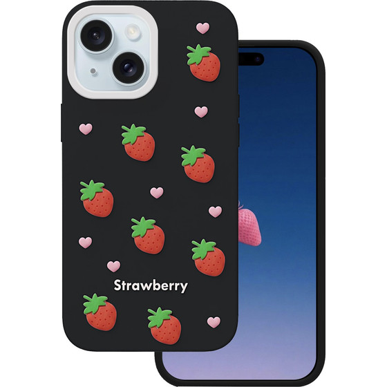 TFO Strawberry Case For Iphone 13 / 14 / 15 6,1'' black