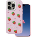 TFO Strawberry Case For Iphone 14 Pro / 15 Pro 6,1'' pink