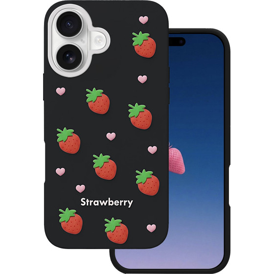 TFO Strawberry Case For Iphone 16 / 17 6,1'' black