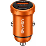 Usams ��������� ����������� CC322, Usb & USB-C, 30W, ��������� - (CC322CC02)