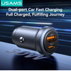 Usams ��������� ����������� CC322, Usb & USB-C, 30W, ��������� - (CC322CC02)