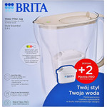 Brita Style Essential Filter Jug + 2 Maxtra Pro Pure Performance Filter Cartridges (sand-coloured) - (1059838)