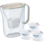 Brita Style Essential Filter Jug + 3 Maxtra Pro Pure Performance Filter Cartridges (sand-coloured) - (1059265)