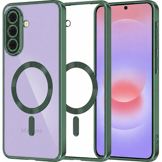 Techsuit - Luxury Crystal Magsafe - Samsung Galaxy A37 5G - Deep Green
