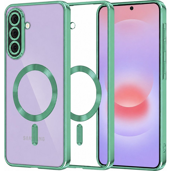 Techsuit - Luxury Crystal Magsafe - Samsung Galaxy A37 5G - Light Green