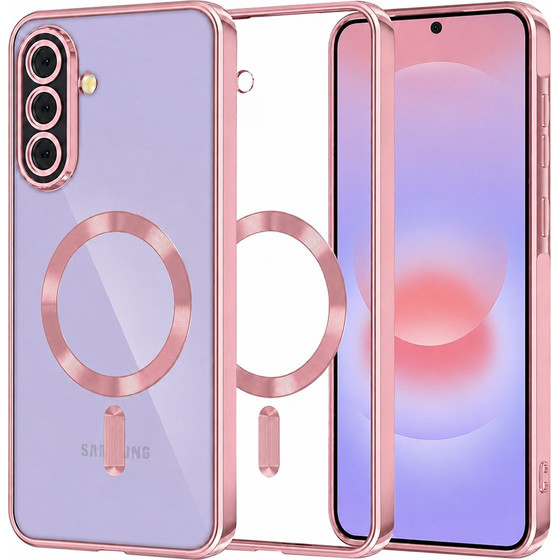 Techsuit - Luxury Crystal Magsafe - Samsung Galaxy A37 5G - Pink