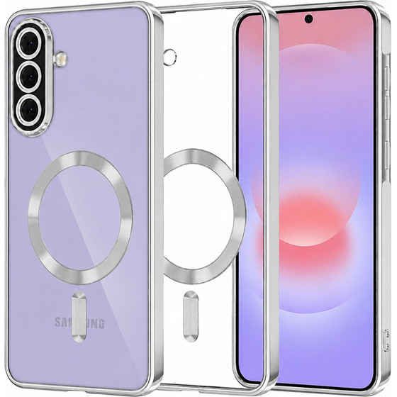 Techsuit - Luxury Crystal Magsafe - Samsung Galaxy A37 5G - Silver