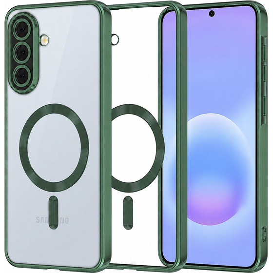 Techsuit - Luxury Crystal Magsafe - Samsung Galaxy A57 5G - Deep Green