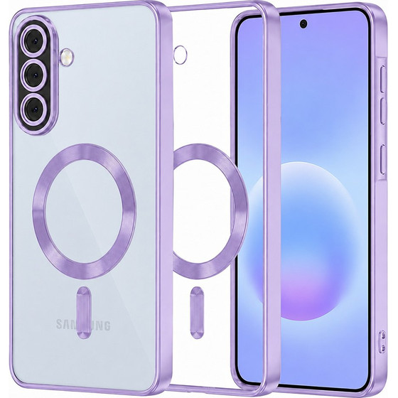 Techsuit - Luxury Crystal Magsafe - Samsung Galaxy A57 5G - Light Purple