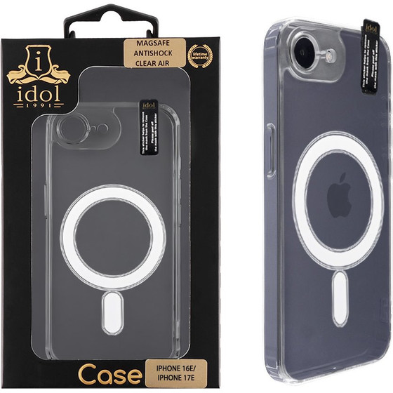 Idol 1991 ���� Iphone 16E/ Iphone 17E 6.1'' Super Magsafe Antishock Clear Air Back Cover Tpu Full Camera Protection �������