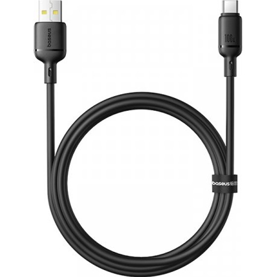 Baseus USB-A To USB-C Cable Silky, 100W, 5A, 1m, Black - (P10377703113-00)