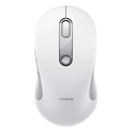 Baseus Wireless Mouse F02, 1600DPI, Bt / Wi-Fi, White - (B0203302)
