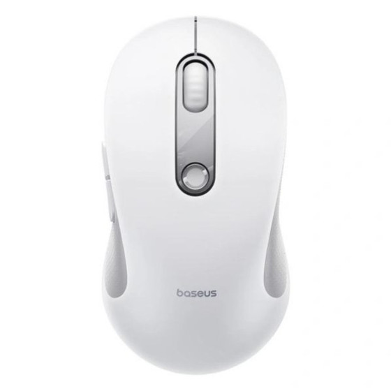 Baseus Wireless Mouse F02, 4000DPI, Bt / Wi-Fi, White - (B0203202)