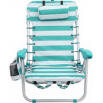 Songmics Beach Chair White/Green 68x63x75cm - (GCB62JW)