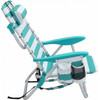 Songmics Beach Chair White/Green 68x63x75cm - (GCB62JW)