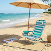Songmics Beach Chair White/Green 68x63x75cm - (GCB62JW)