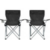 Songmics Camping Chair Set Of 2 Black 84x52x81cm - (GCB01BK)