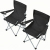 Songmics Camping Chair Set Of 2 Black 84x52x81cm - (GCB01BK)