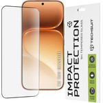 Techsuit - 111D Full Cover / Full Glue Glass - Honor 600 / 600 Pro - Black