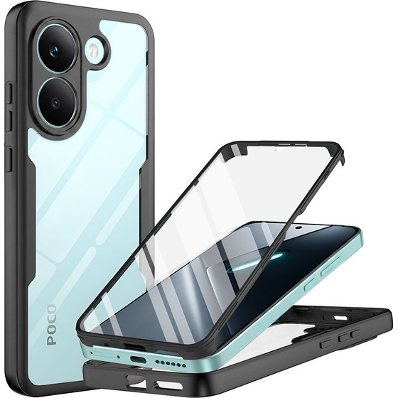 Techsuit - Colorverse 360 Series + Screen Protector - Xiaomi Poco X8 Pro - Black