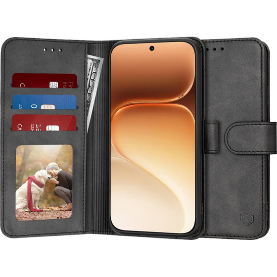 Techsuit - Diary Book - Honor 600 Pro - Black