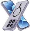 Techsuit - Shockproof Clear Silicone Magsafe - Xiaomi 17 - Smoke Black